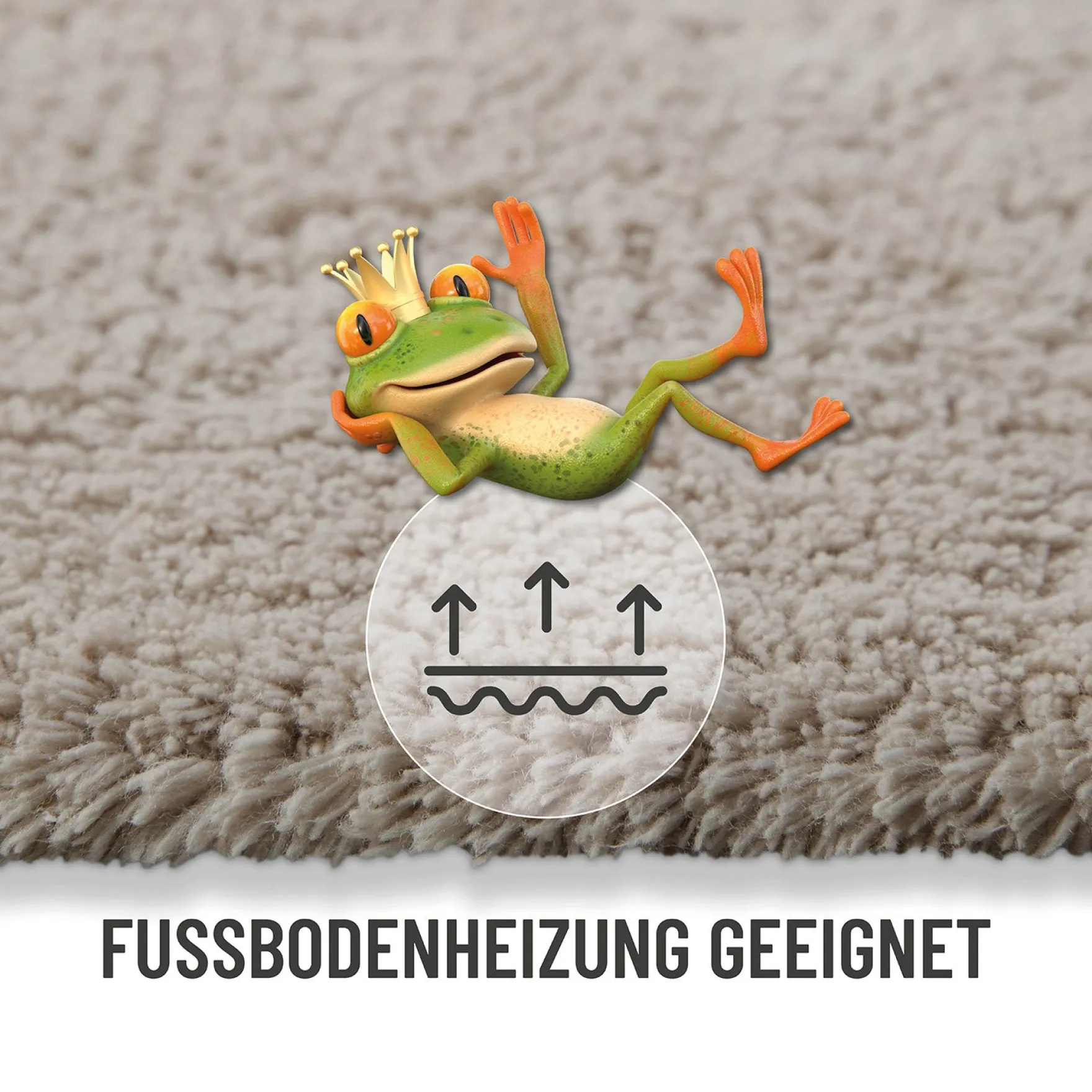 Badteppich Greige "Erik" WECONhome Basics
