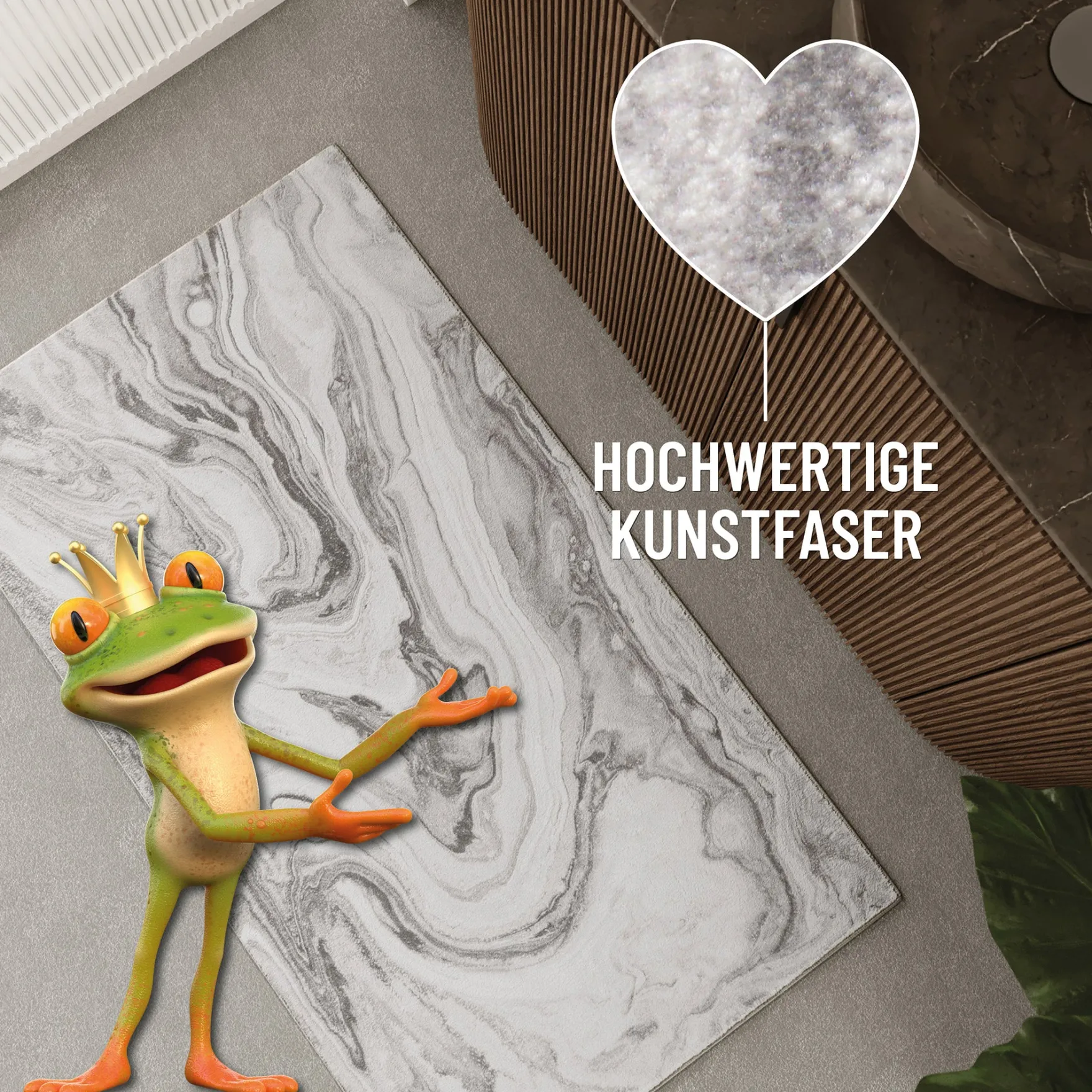 Badteppich Greige "Jani" WECONhome