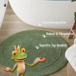 Badteppich Grün "Knut" WECONhome Basics