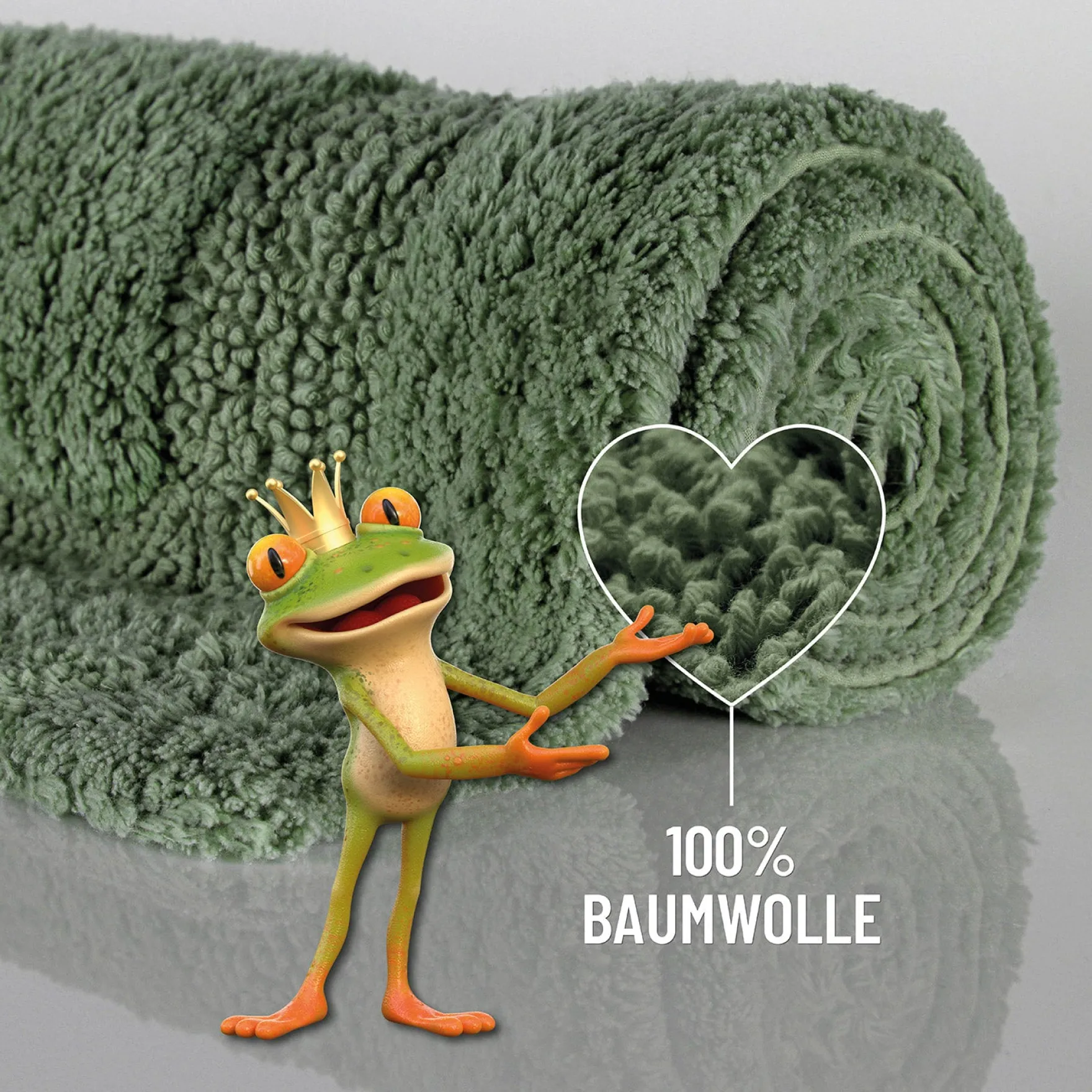 Badteppich Grün "Knut" WECONhome Basics