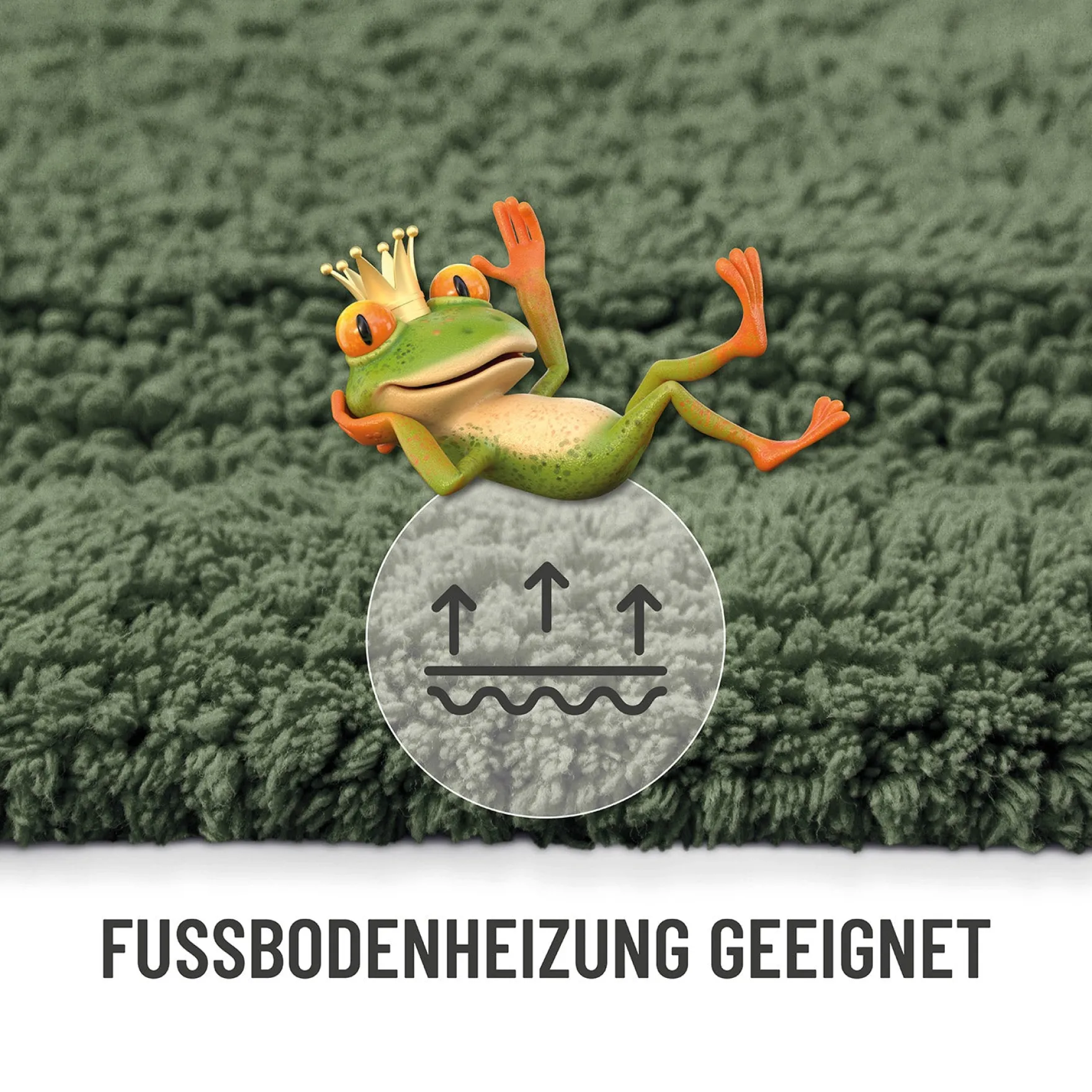 Badteppich Grün "Knut" WECONhome Basics