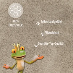 Badteppich Hell Taupe