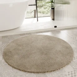 Badteppich Hell Taupe