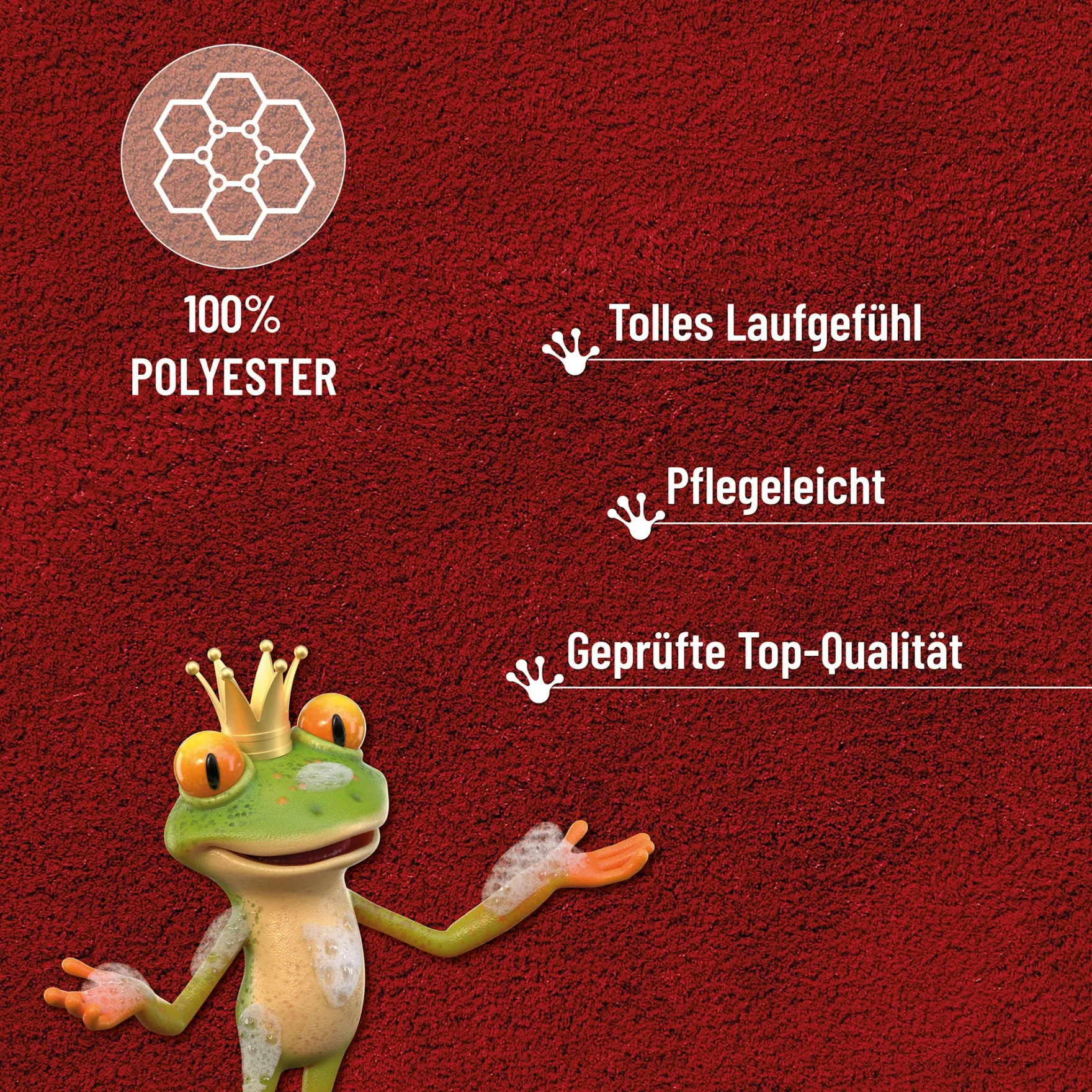 Badteppich Kamin Rot "Porto Azzurro" Homie Living