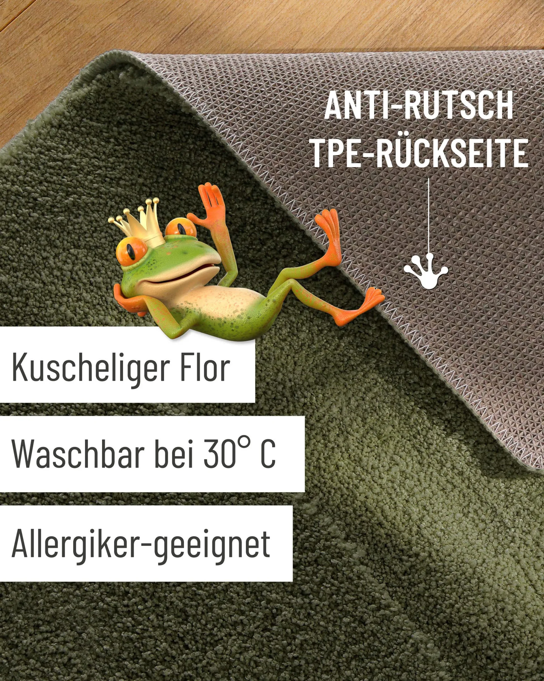 Badteppich Kiefer Grün "Marc" WECONhome