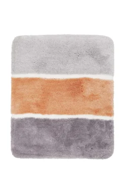 Badteppich Lachs Grau Braun 