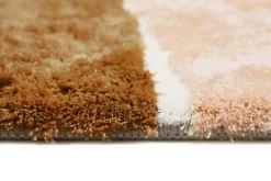 Badteppich Lachs Grau Braun 