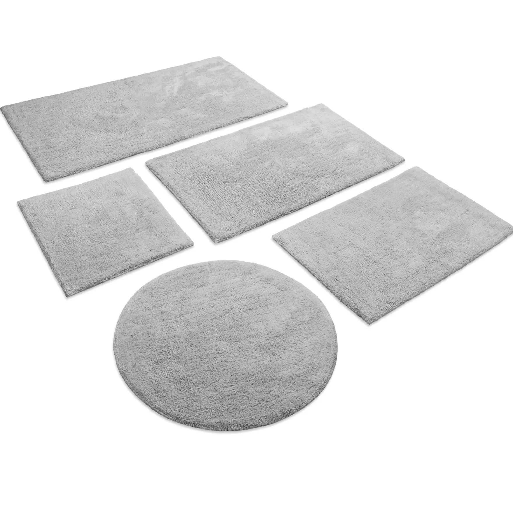 Badteppich Licht Grau "Erik" WECONhome Basics