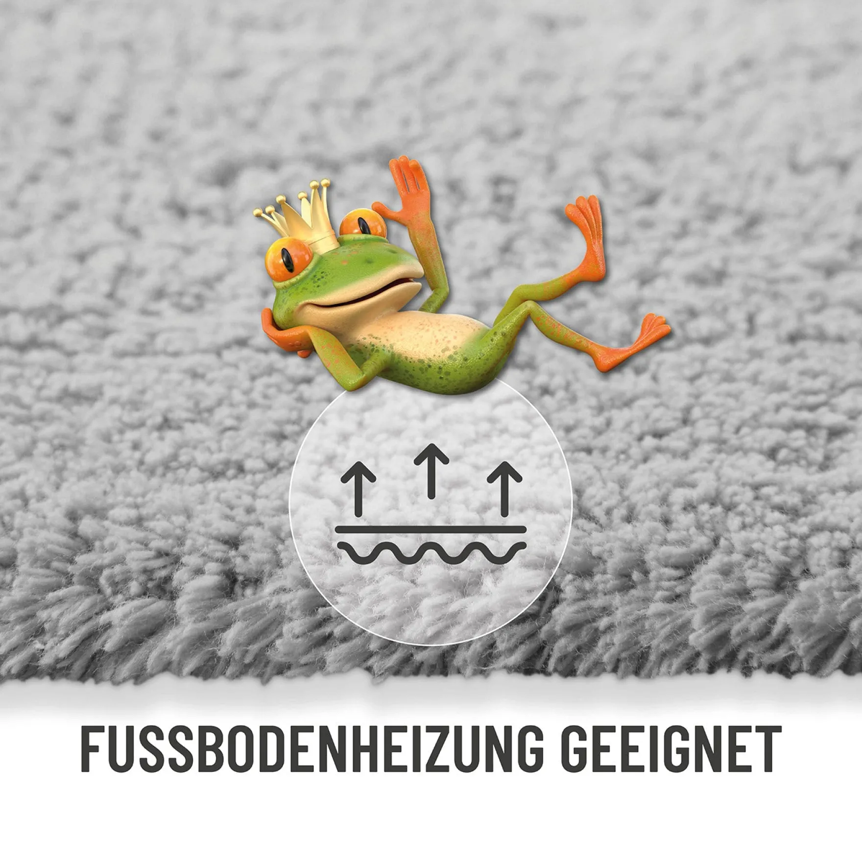 Badteppich Licht Grau "Erik" WECONhome Basics