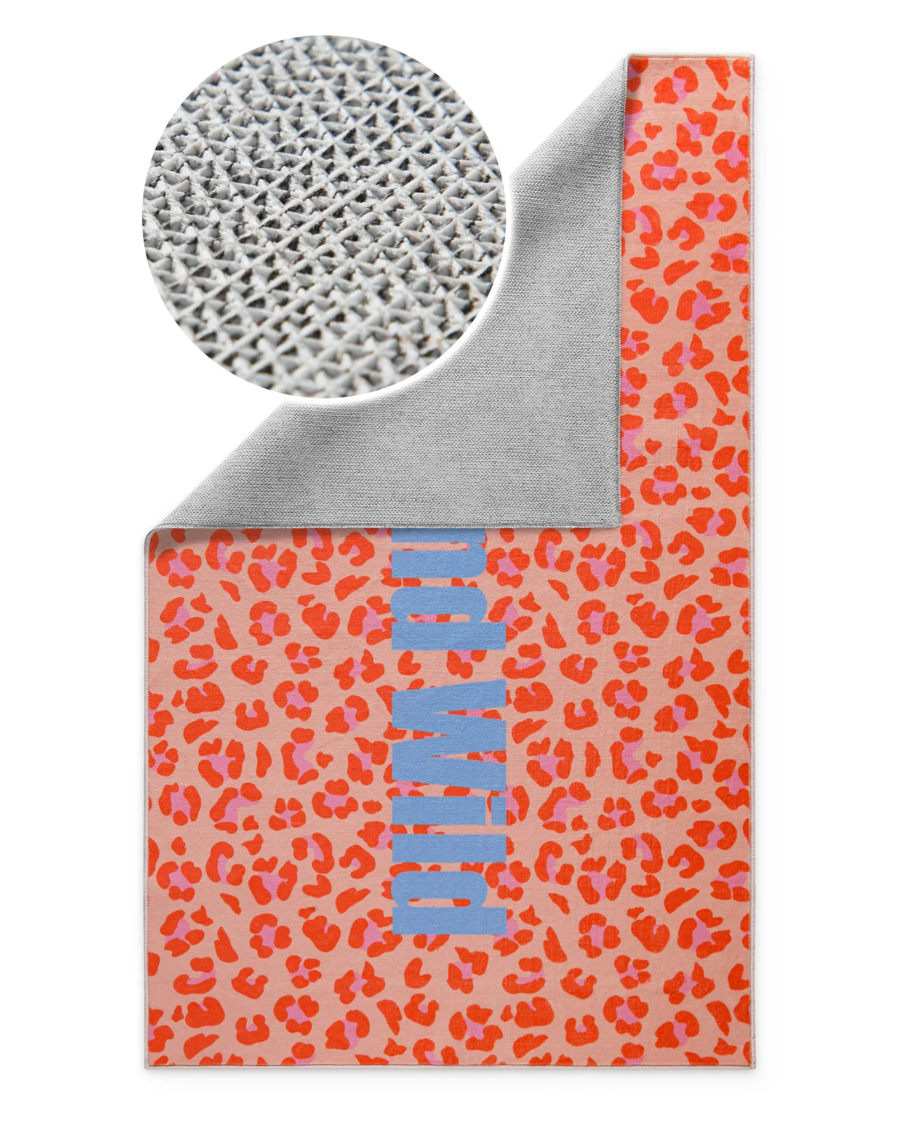 Badteppich mit buntem Leo Print "WetAndWild" WECONhome