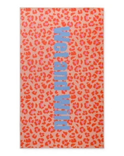 Badteppich mit buntem Leo Print