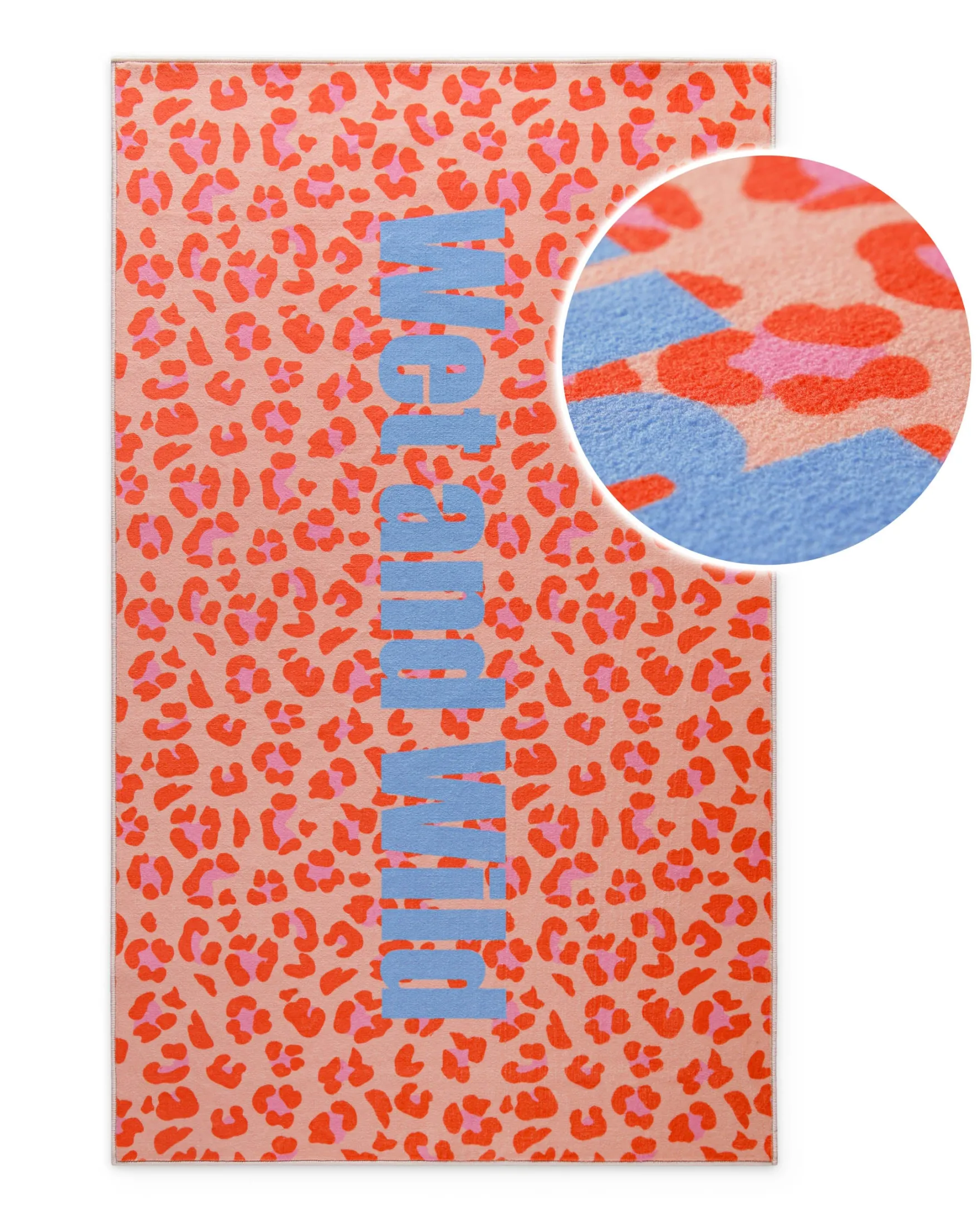 Badteppich mit buntem Leo Print "WetAndWild" WECONhome