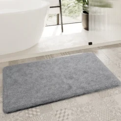 Badteppich Mittel Grau