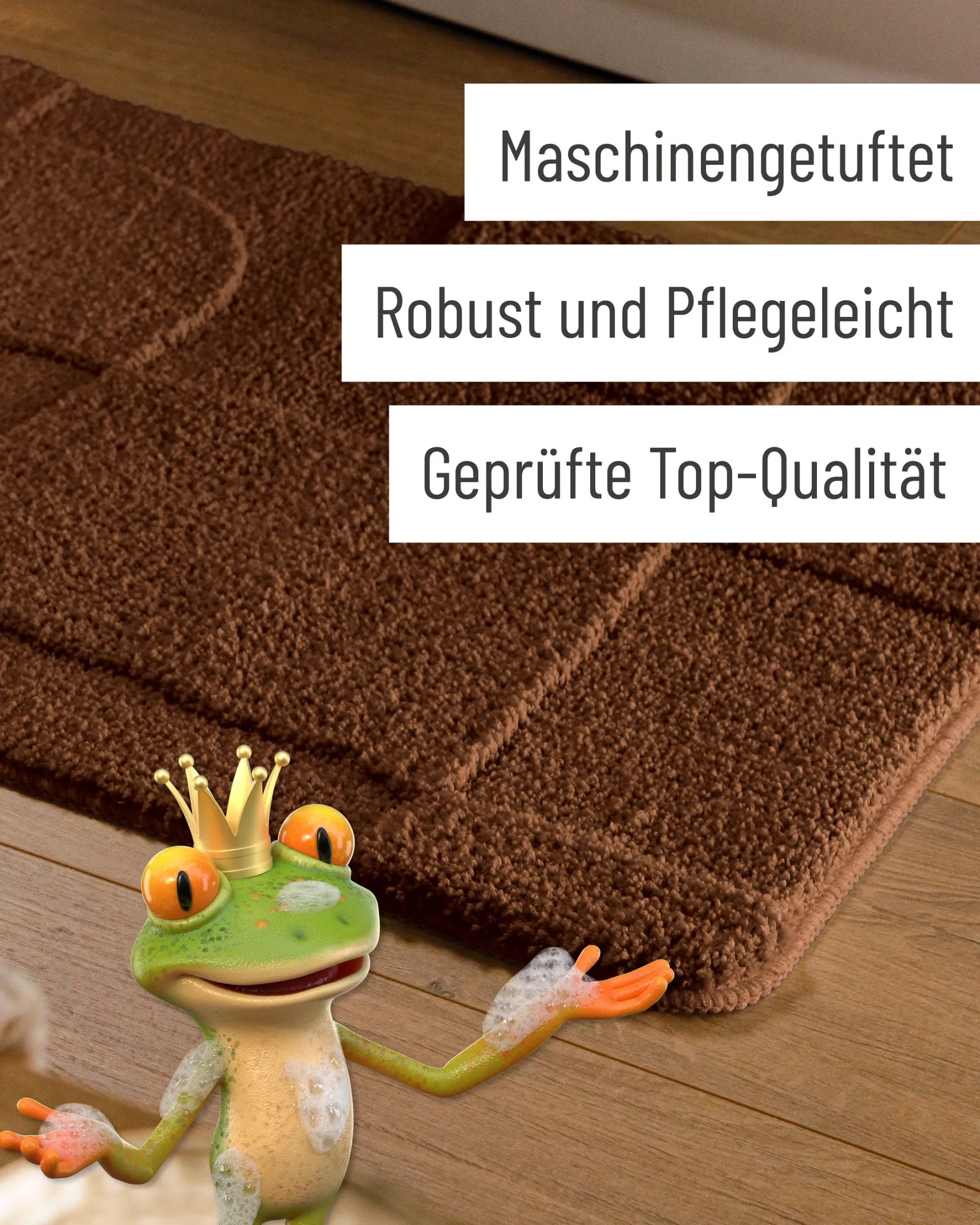 Badteppich Nuss Braun "Davie" WECONhome
