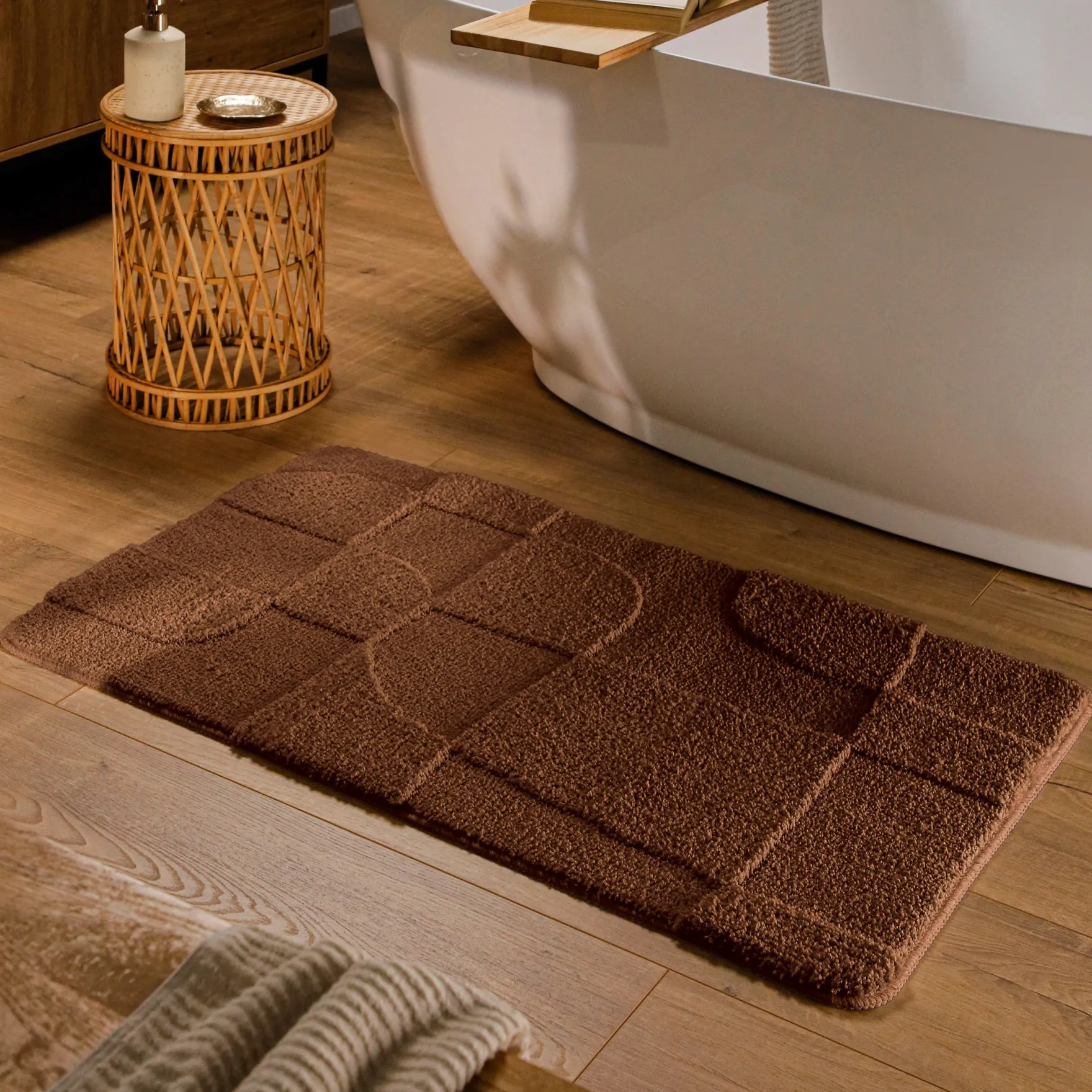 Badteppich Nuss Braun "Davie" WECONhome
