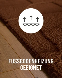 Badteppich Nuss Braun