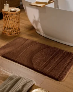 Badteppich Nuss Braun
