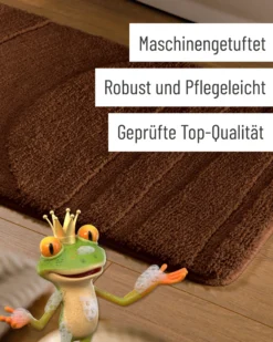 Badteppich Nuss Braun