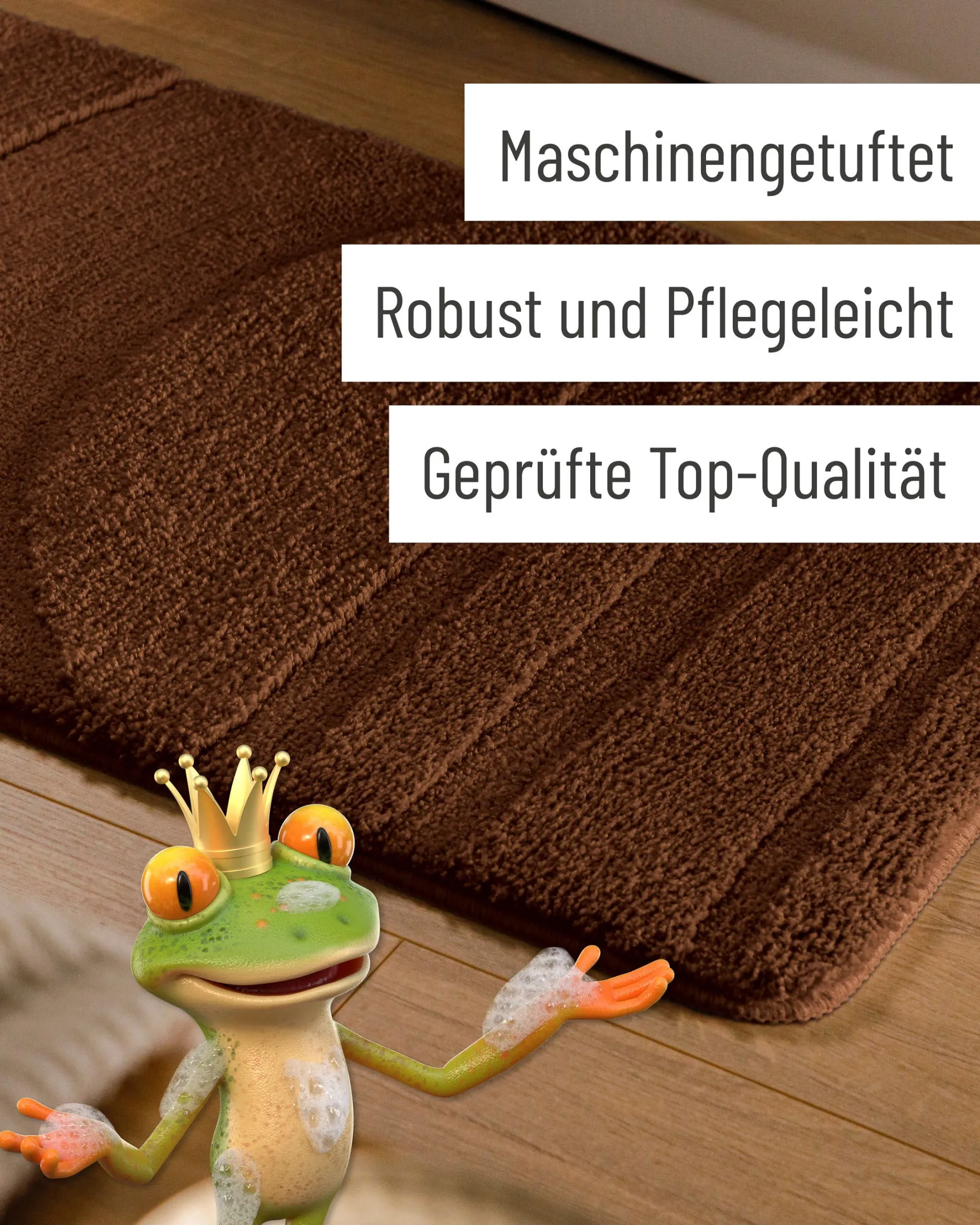 Badteppich Nuss Braun "Marc" WECONhome