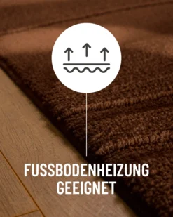 Badteppich Nuss Braun