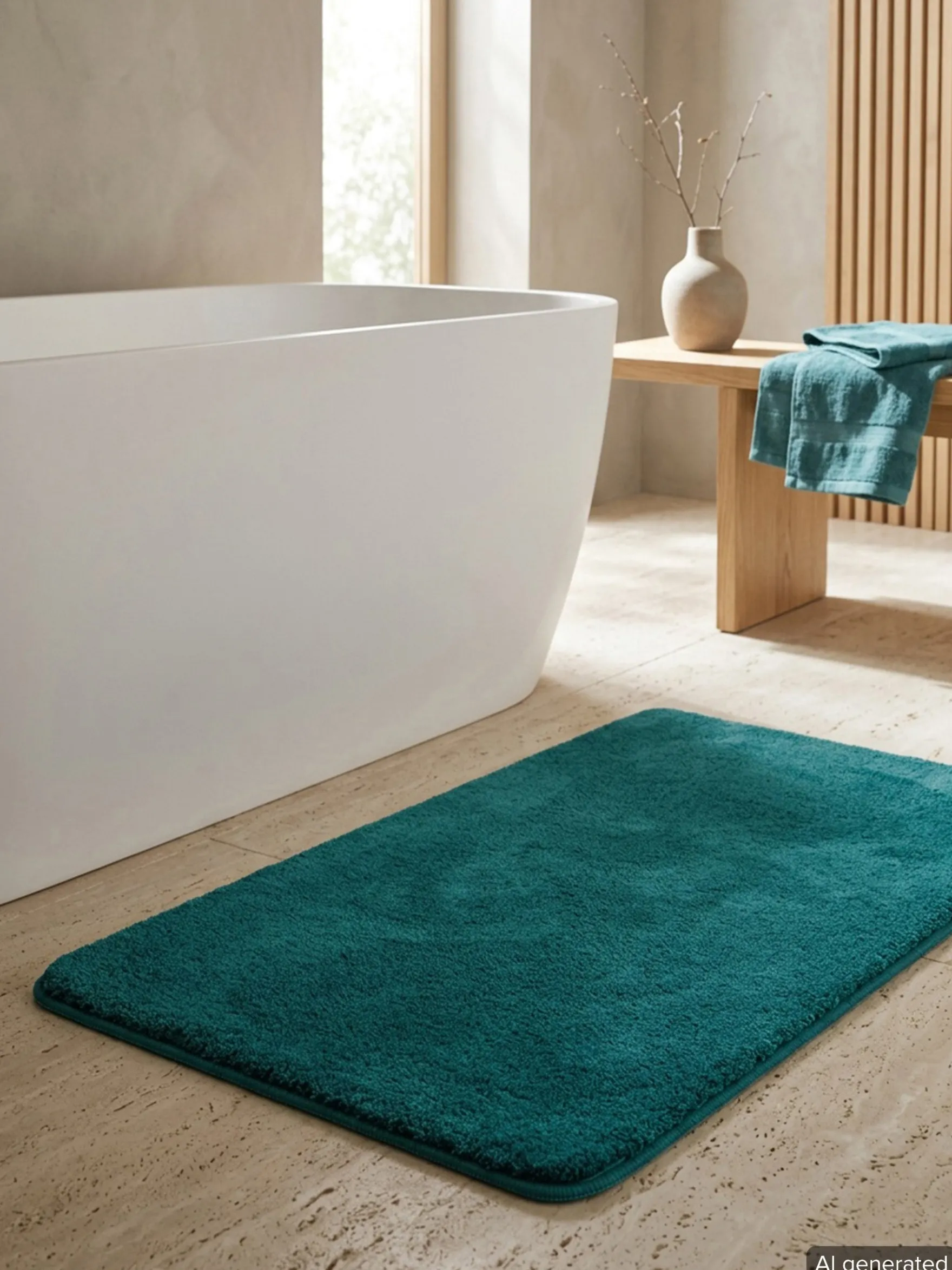 Badteppich Petrol "Joris" WECONhome Basics