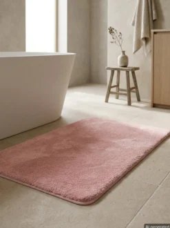 Badteppich Puder Rosa