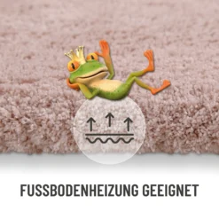 Badteppich Puder Rosa