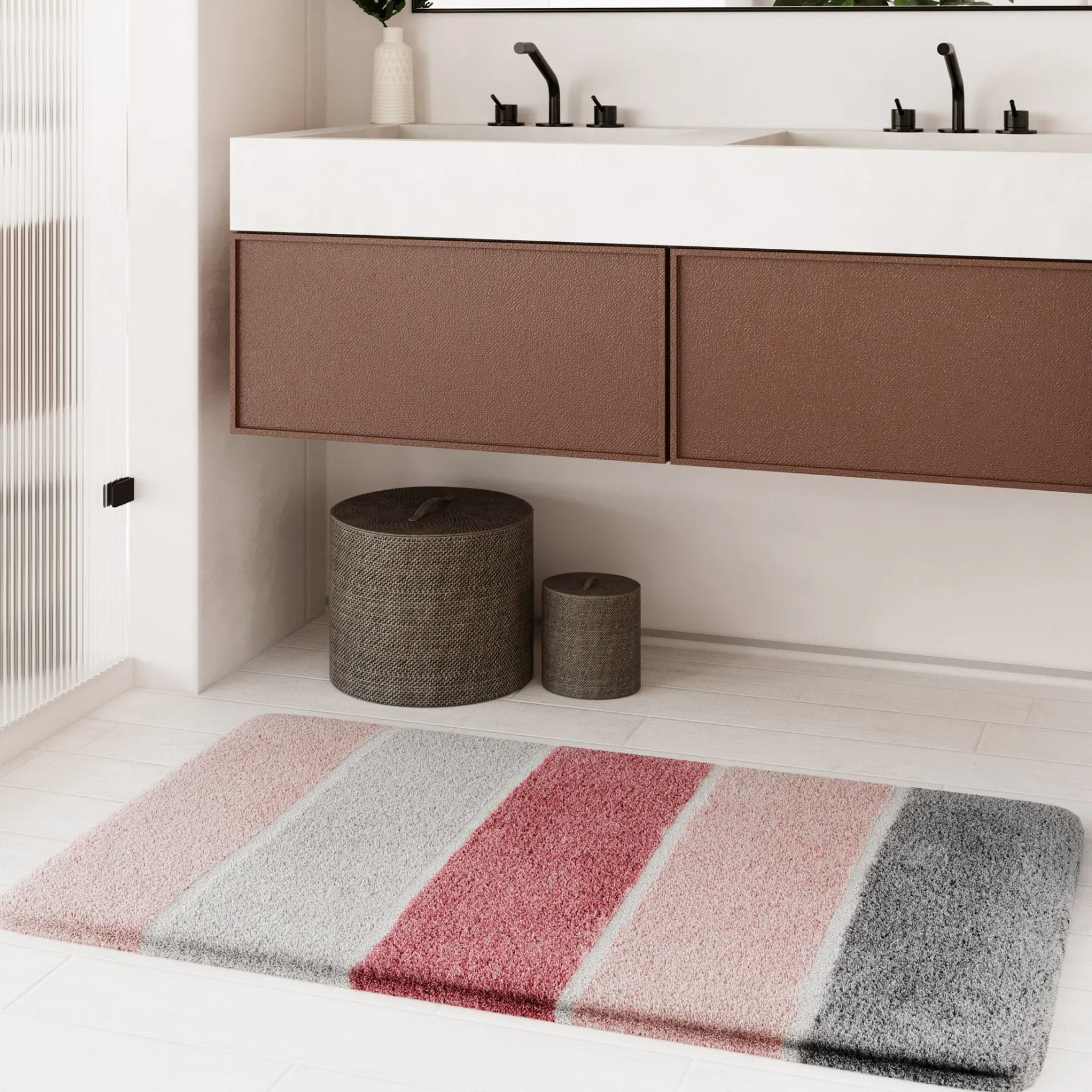 Badteppich Puder Rosa "Rio Marina" Homie Living