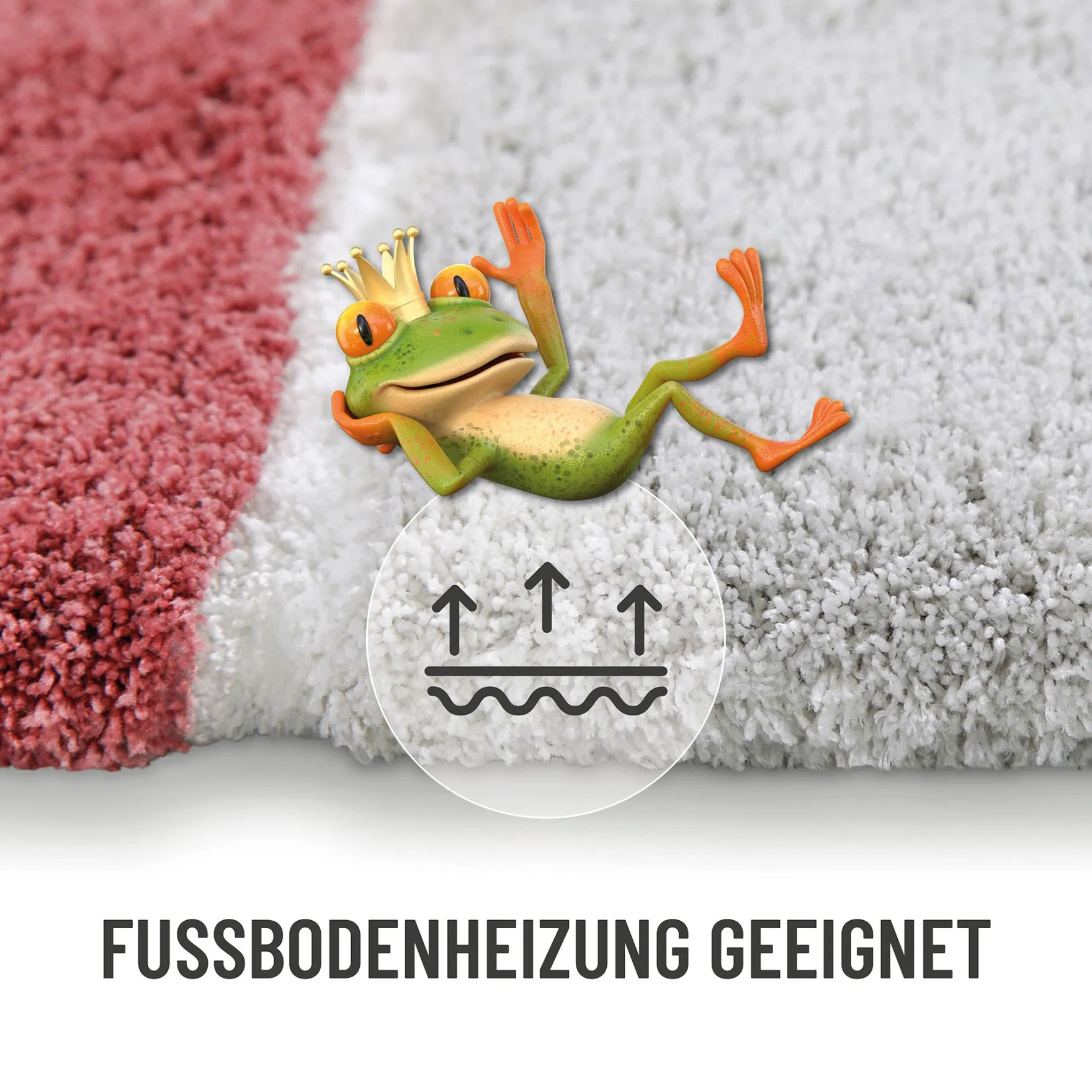Badteppich Puder Rosa "Rio Marina" Homie Living
