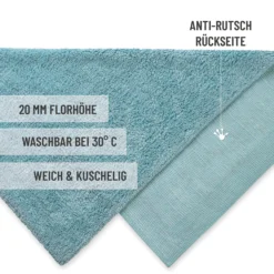Badteppich Rauch Blau