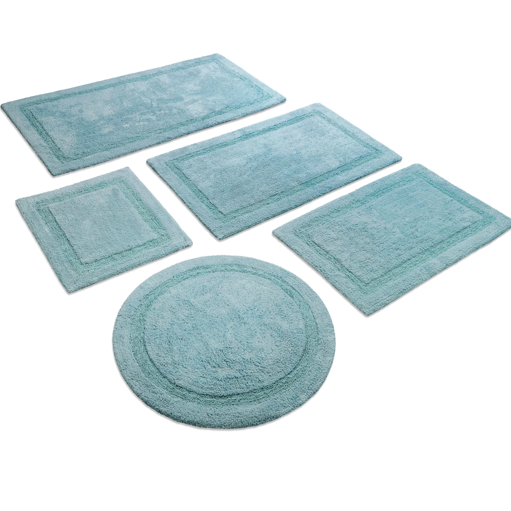 Badteppich Rauch Blau "Knut" WECONhome Basics