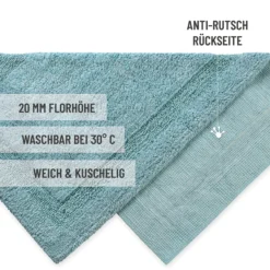 Badteppich Rauch Blau