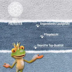 Badteppich Rauch Blau