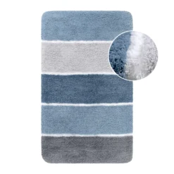 Badteppich Rauch Blau