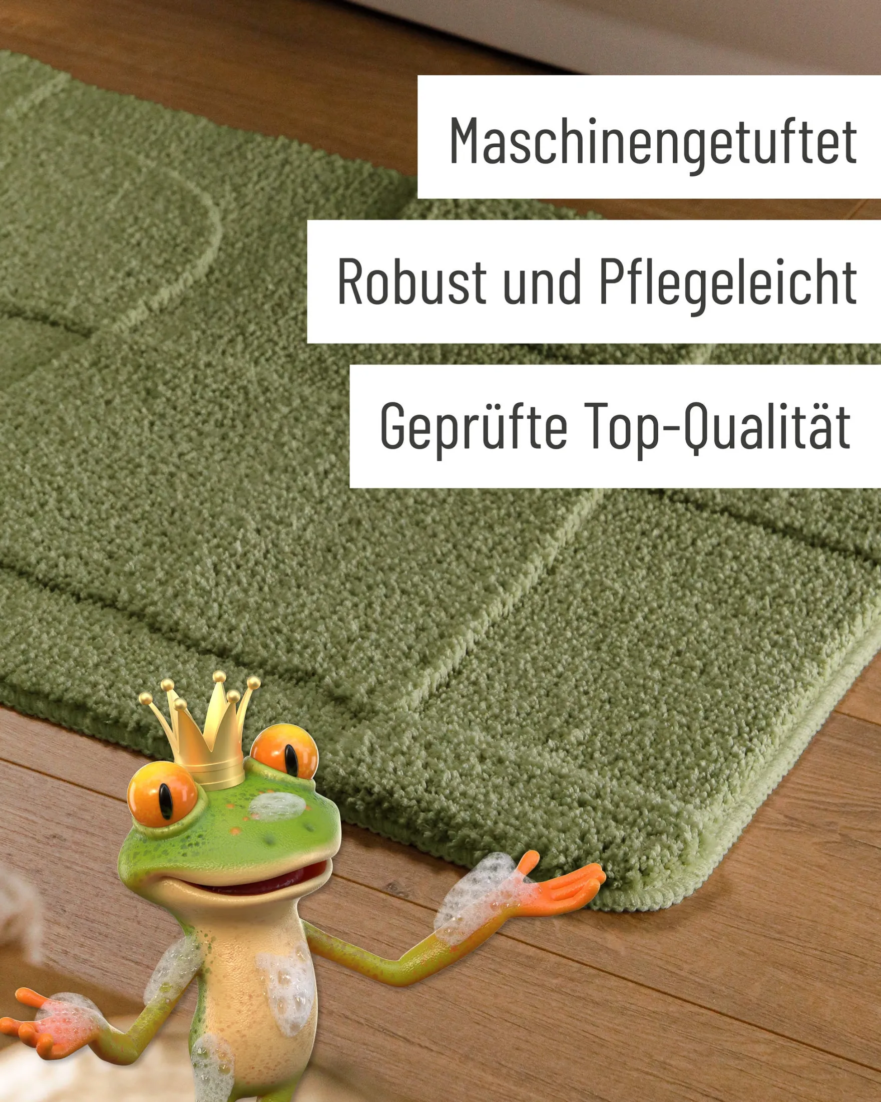 Badteppich Reseda Grün "Davie" WECONhome