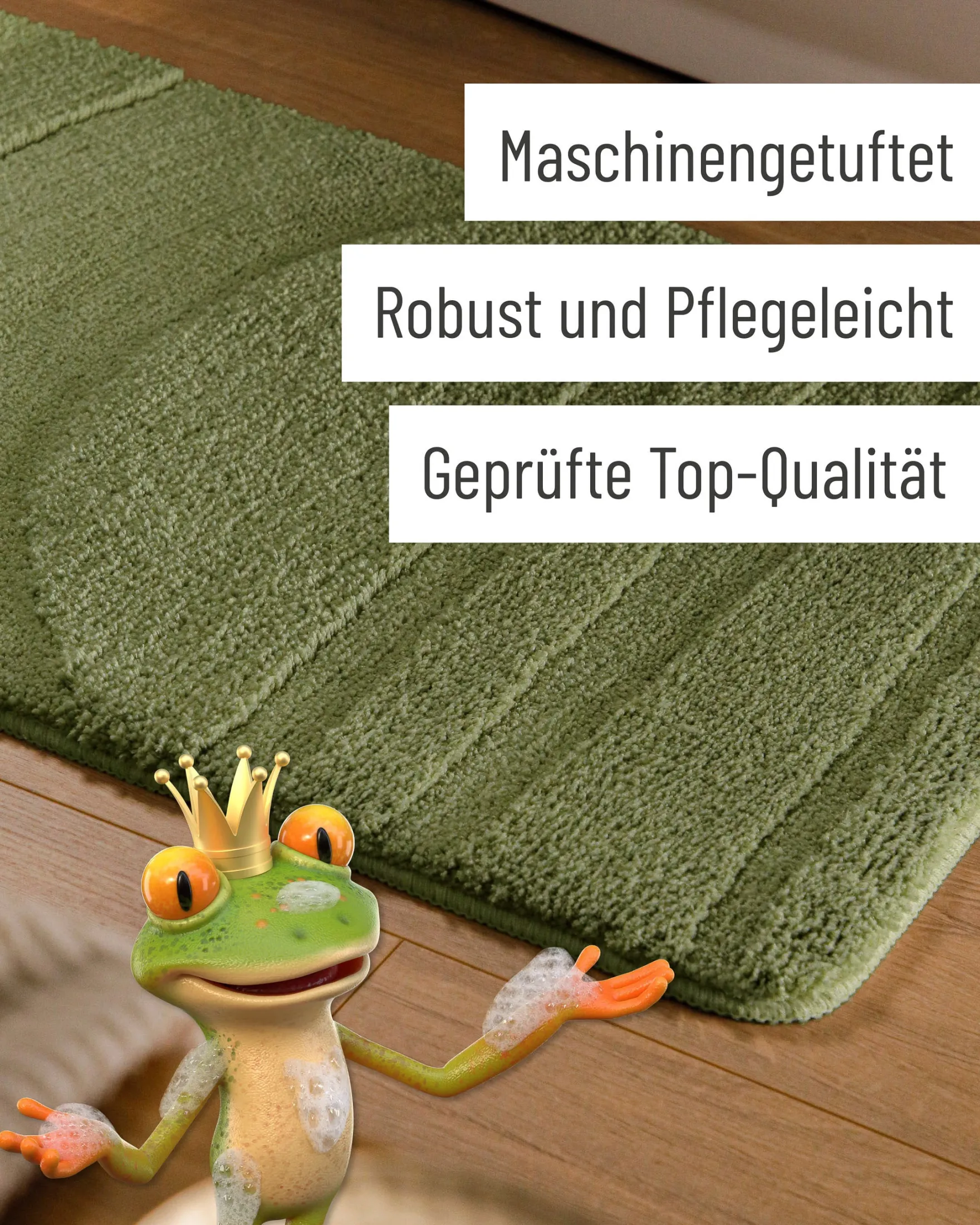 Badteppich Reseda Grün "Marc" WECONhome