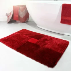 Badteppich Rot