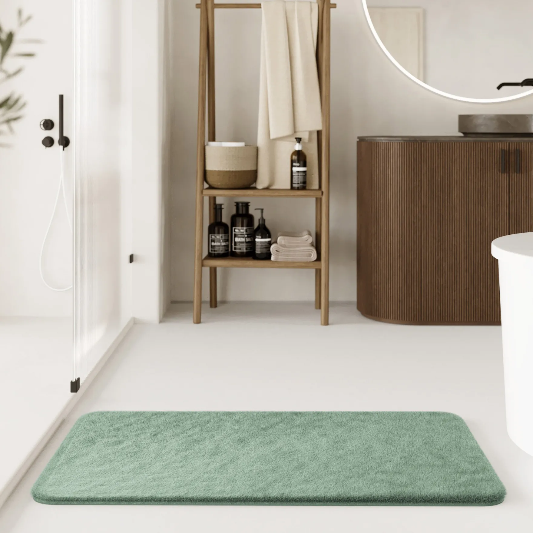 Badteppich Salbei Grün "Emil" WECONhome Basics