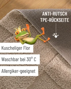 Badteppich Sand Beige 