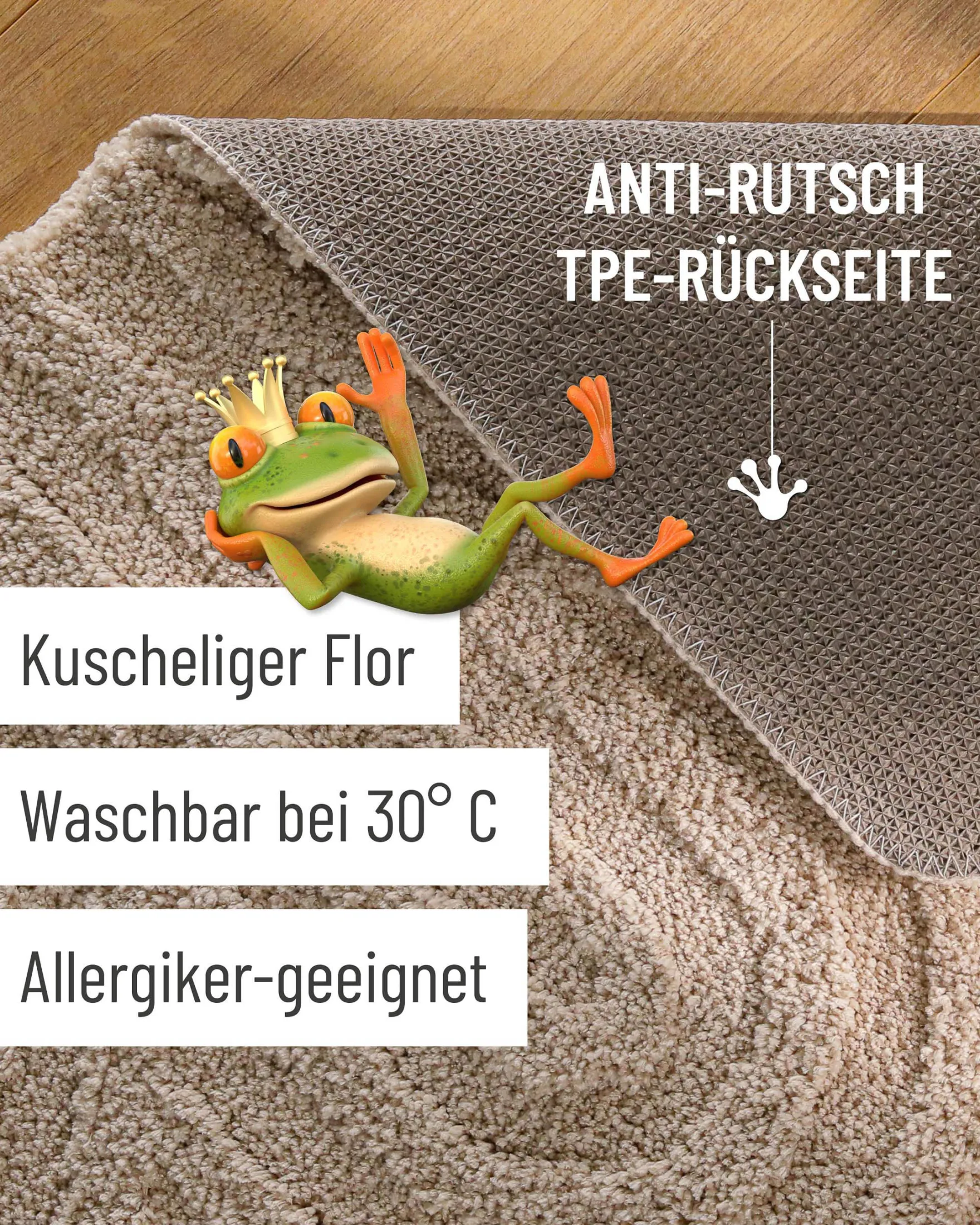Badteppich Sand Beige "Fiete" WECONhome