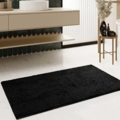 Badteppich Schwarz
