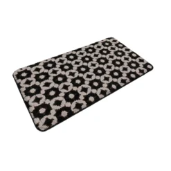 Badteppich Schwarz Taupe "J&J" WECONhome Basics
