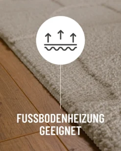 Badteppich Seiden Grau