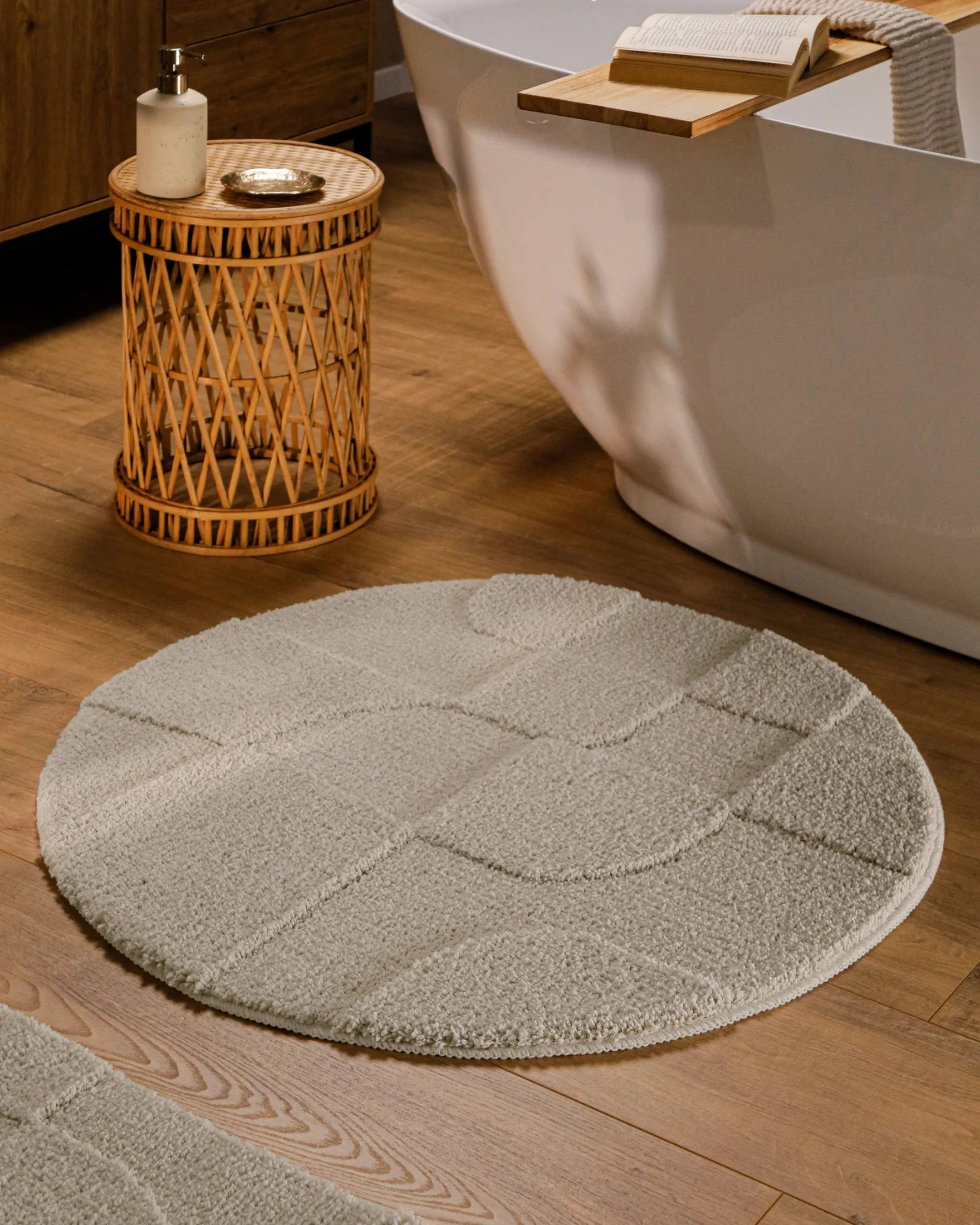 Badteppich Seiden Grau "Davie" WECONhome