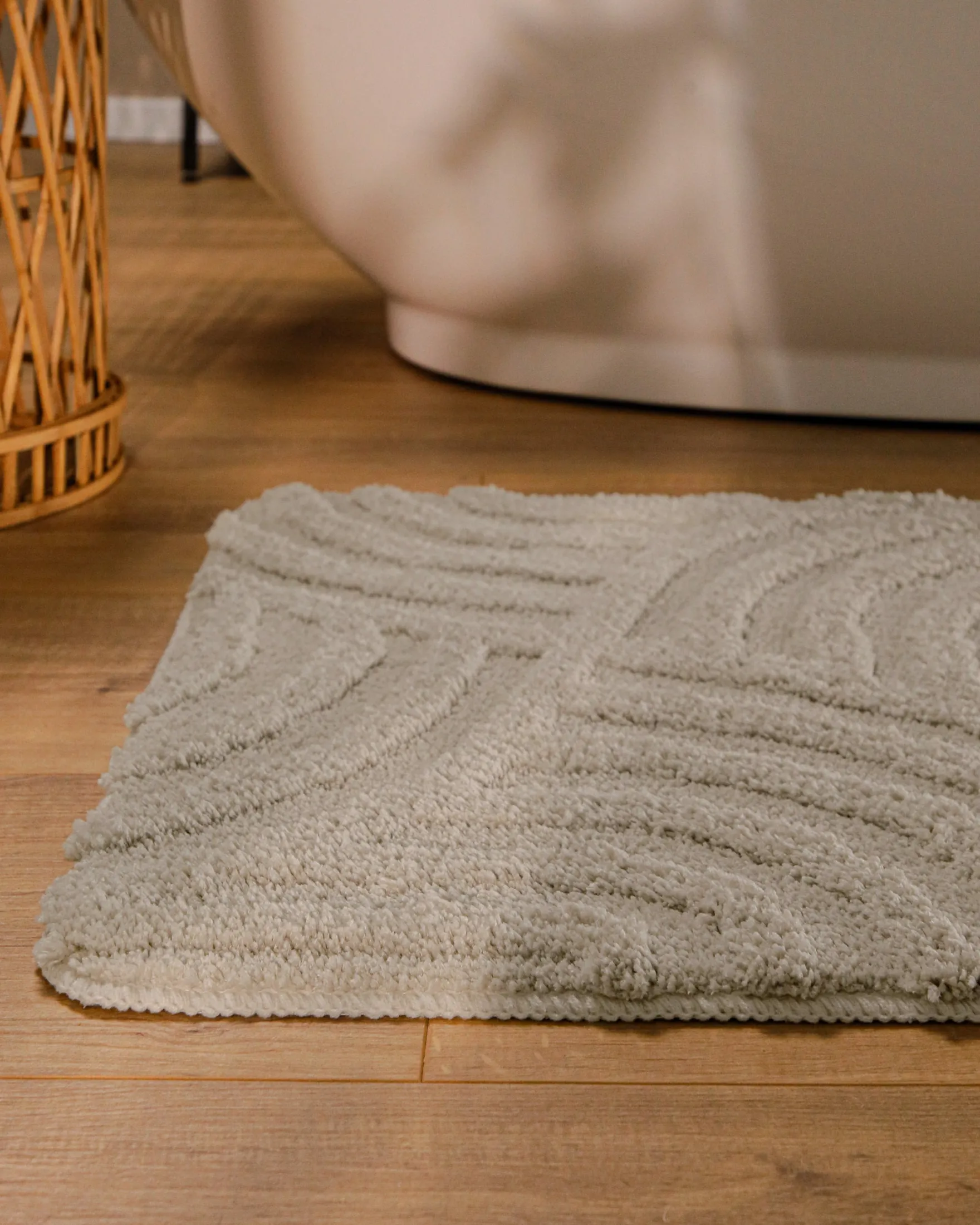 Badteppich Seiden Grau "Fiete" WECONhome