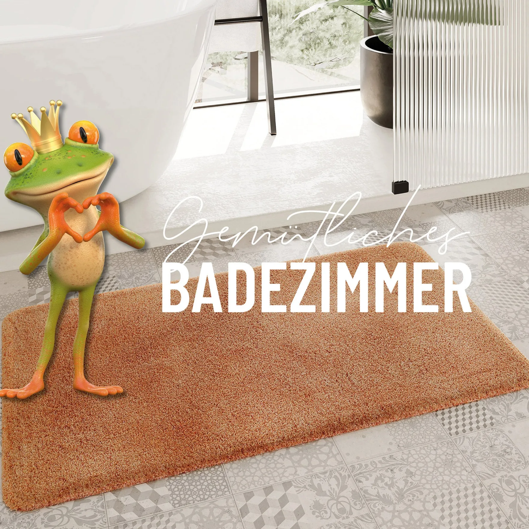 Badteppich Terracotta "Porto Azzurro" Homie Living