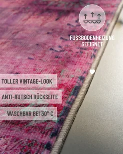 Badteppich Violett Multi