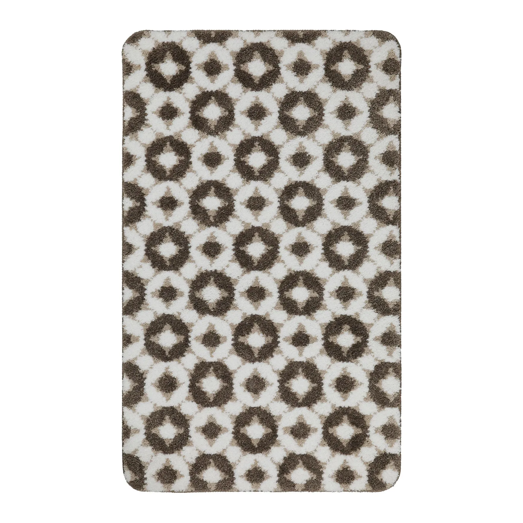 Badteppich Weiß Beige Braun "J&J" WECONhome Basics