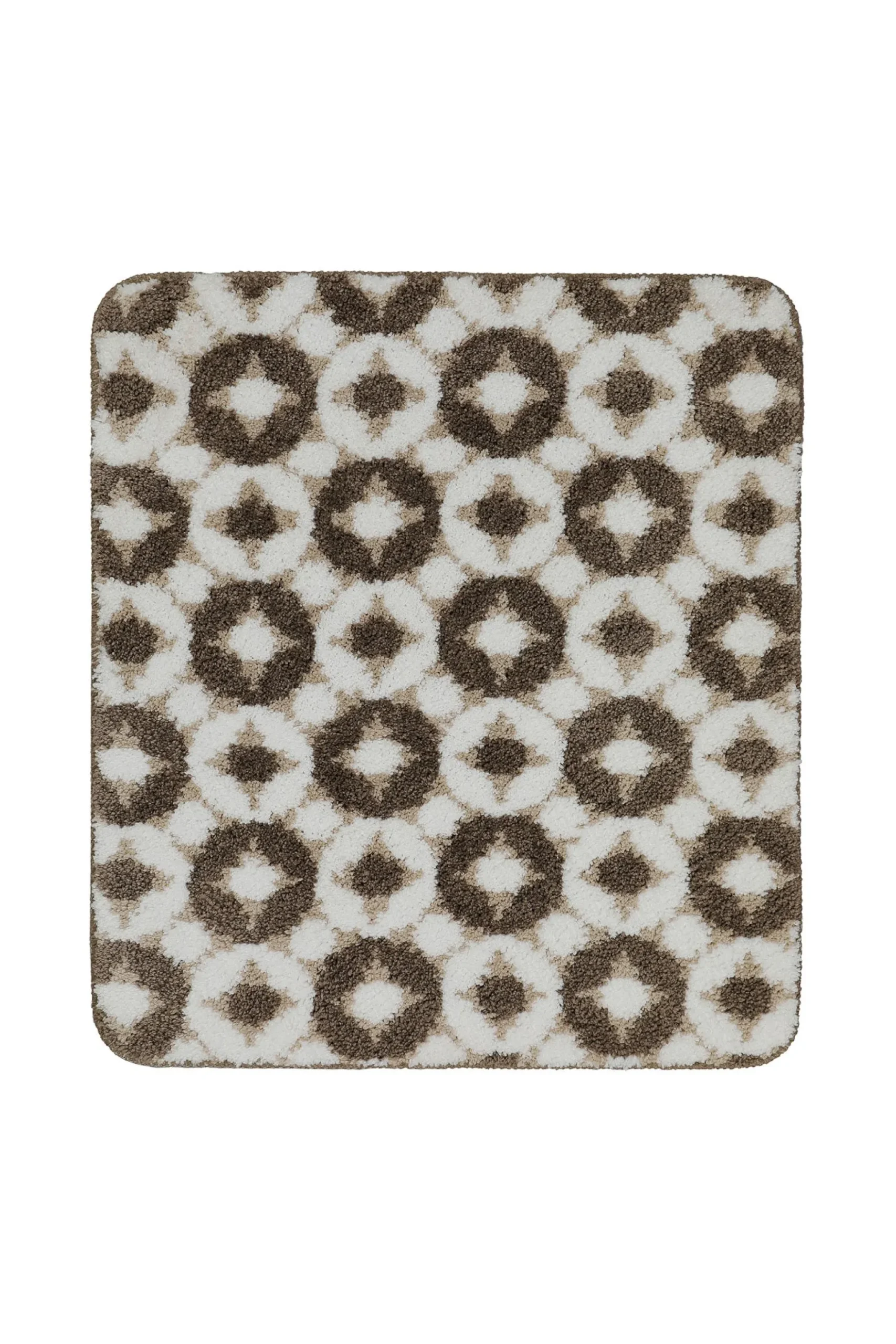 Badteppich Weiß Beige Braun "J&J" WECONhome Basics