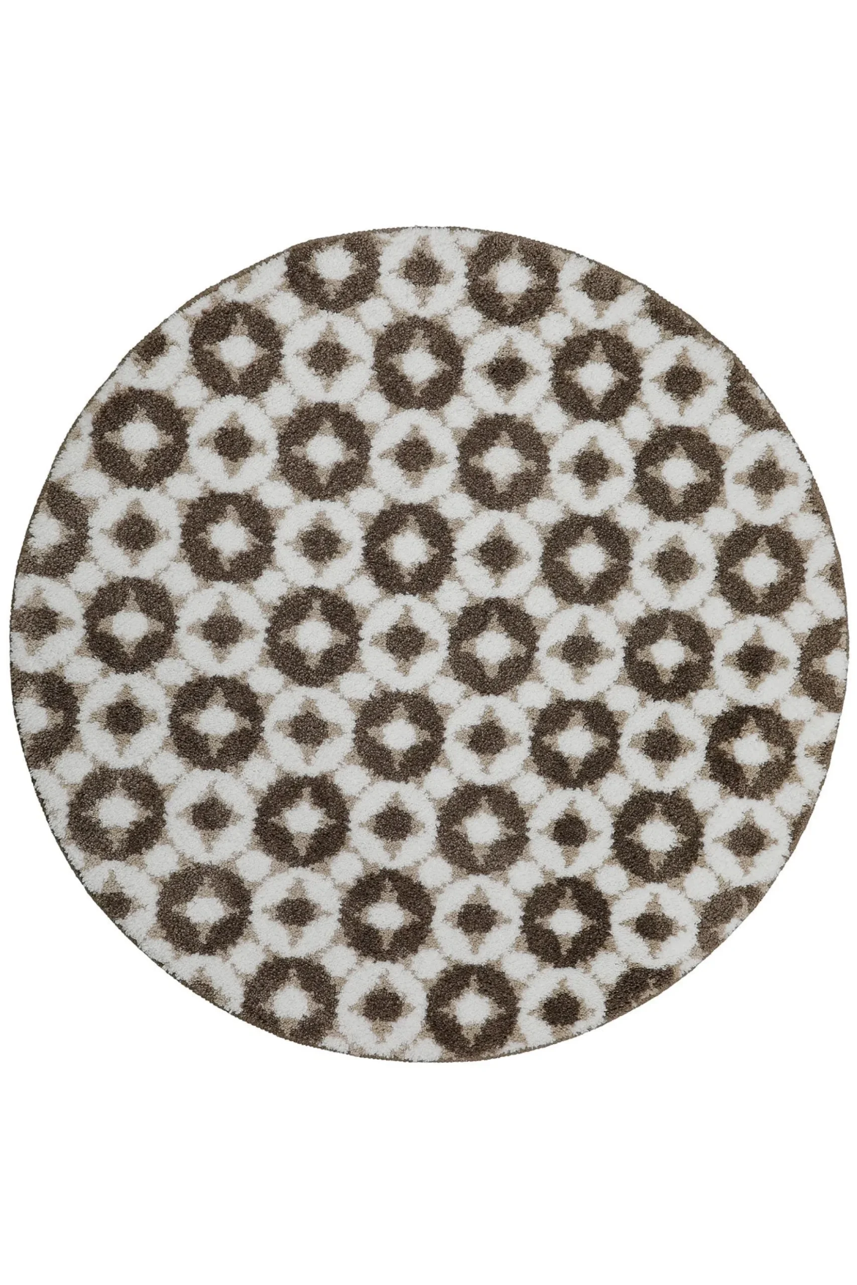 Badteppich Weiß Beige Braun "J&J" WECONhome Basics